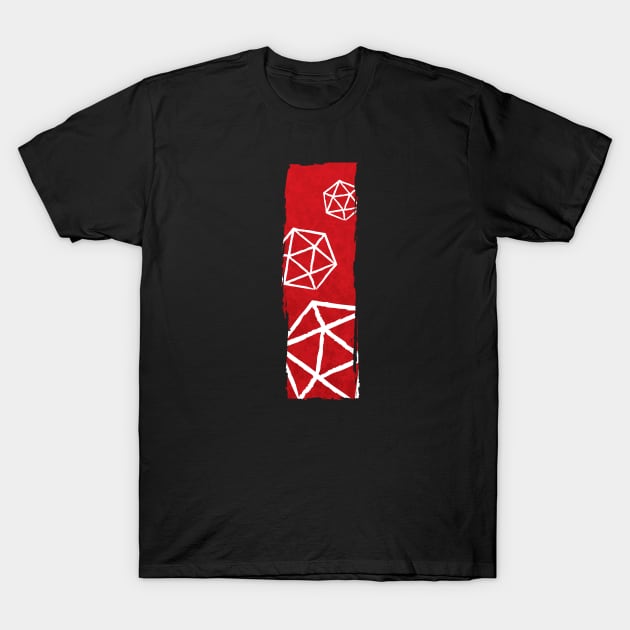 Dragon Breath D20 DnD Dice T-Shirt by DnlDesigns